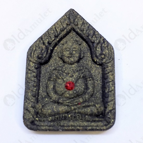 THAI AMULET KHUNPAEN +KUMANTHONG CHARMMING BLACK COLOR LP KEY B.E.2557