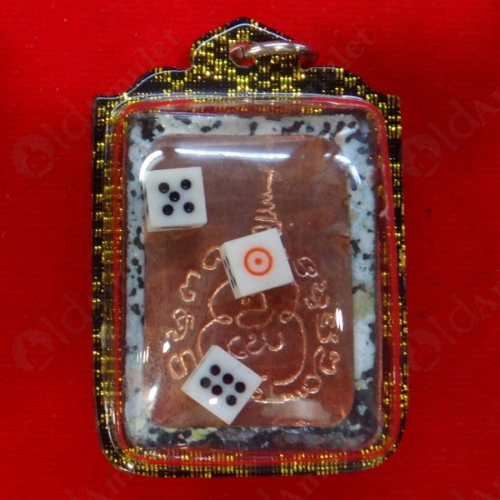 Amulet Locket Photo Er-ger-fong Gambling Lotto Lucky White Ac.subin Be.2560