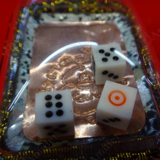 Amulet Locket Photo Er-ger-fong Gambling Lotto Lucky White Ac.subin Be.2560