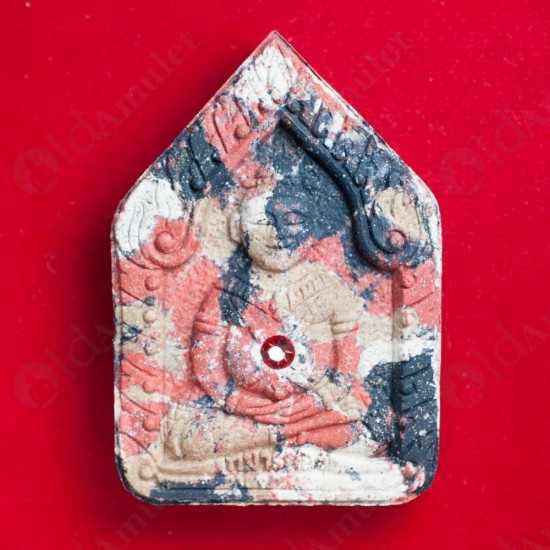 THAI AMULET KHUNPAEN +GUMANTHONG MIX INGREDIENT +RED GEM LP KEY BE.2557