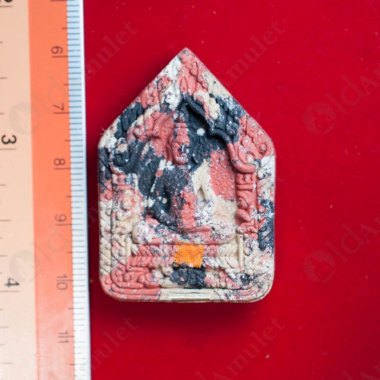 THAI AMULET KHUNPAEN +GUMANTHONG MIX INGREDIENT +RED GEM LP KEY BE.2557