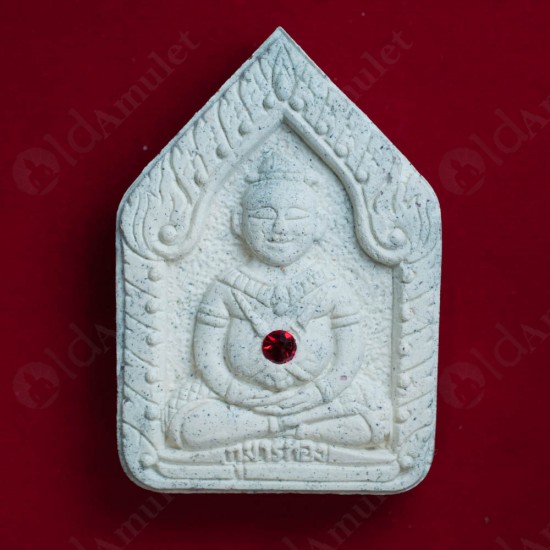 THAI AMULET KHUNPAEN +GUMANTHONG WHITE HERB +RED GEM LP KEY BE.2557