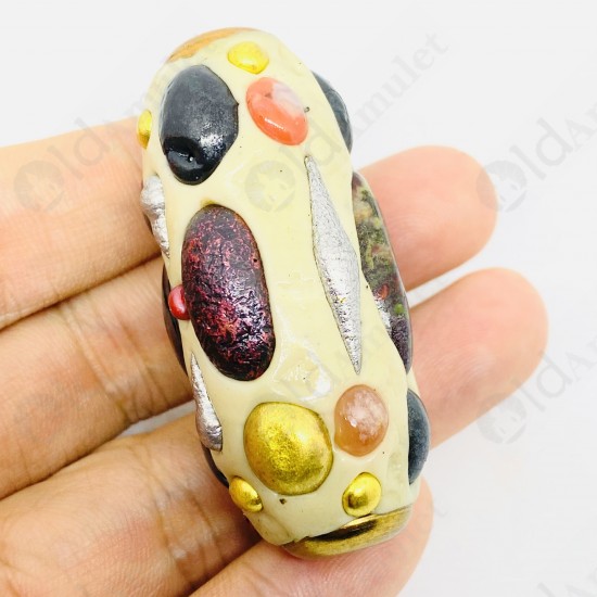 6cm Leklai Amulet Lp Somporn 59 Types Takud Watcharatad White BE2560