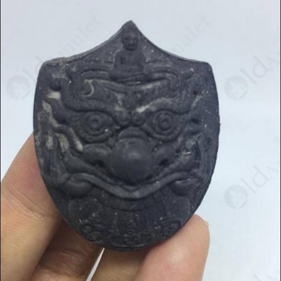 Thai Amulet Rahu Kala +garuda +3takruds Lp Nen B.e2555 Powder Mixed Black