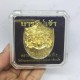 Thai Amulet Rahu Kala +garuda +3takruds Lp Nen B.e2555 Bronze Gold Plated