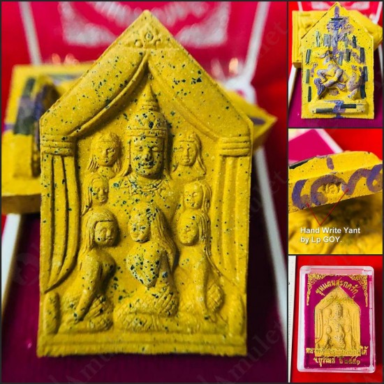 THAI AMULET KHUNPAEN 7GIRLS CHARMING LOVE 16TAKRUD YELLOW MEAT LP GOY 2551