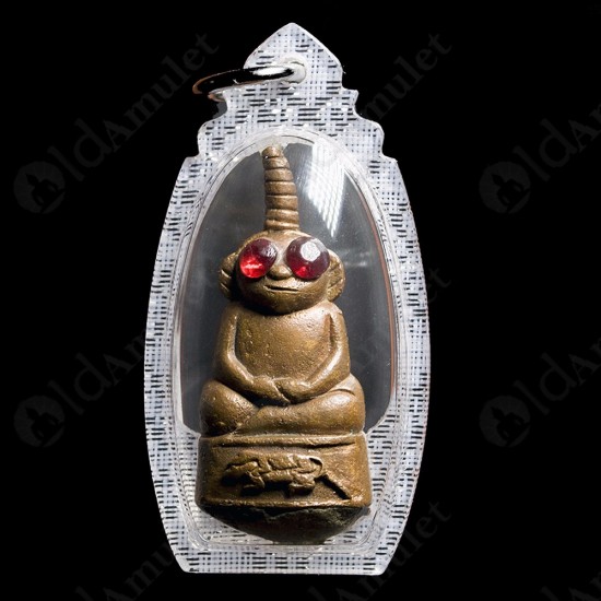 Thai Amulet Ngung Red & White Eye Money 2 Face 1batch Lp Chuen Be.2544