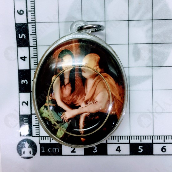 THAI AMULET AJARN AC PERM PRAI DAM MAHA SANAEH SEXY LOCKET PHOTO HOLY OIL