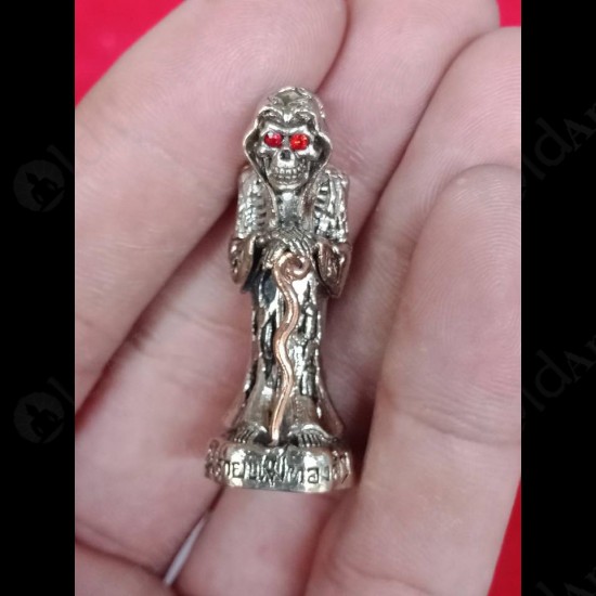 Thai Amulet Goddess Windfall Ghost Skull Anpaka Metal Subin Be.2558