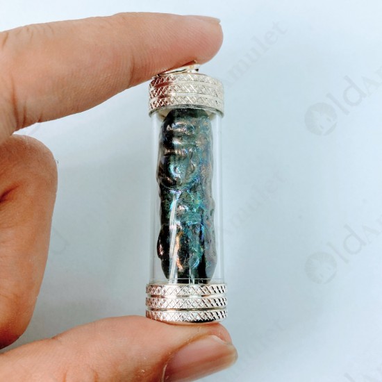 LekLai Rainbow Stone 7Colors Thai Amulet Real Wealthy Lucky Takrud Mini