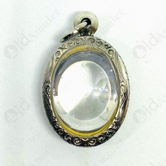 White Oval Naga-eye +pandents Thai Holy Amulet Gemstone 100%real Size-m