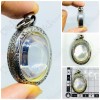 White Oval Naga-eye +pandents Thai Holy Amulet Gemstone 100%real Size-m