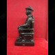Thai Amulet Er-ger-fong Gambling Lucky 3inch Statue Bronze Black Lp Key 53