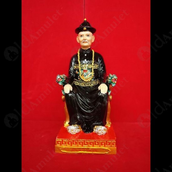 Thai Amulet Statue Er-ger-fong Bucha Bronze Paint Black KB KrisSaNa 2561