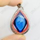 Blue Naga-eye Thai Amulet Leklai Keaw Gemstone Rugby Shape Large