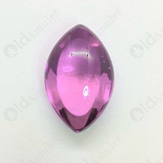 Pink Naga-eye Thai Amulet Leklai Keaw Gemstone Rugby Shape Large