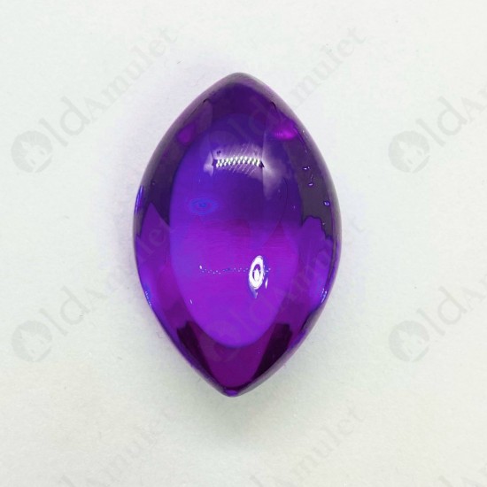 Violet Naga-eye Thai Amulet Leklai Keaw Gemstone Rugby Shape Large