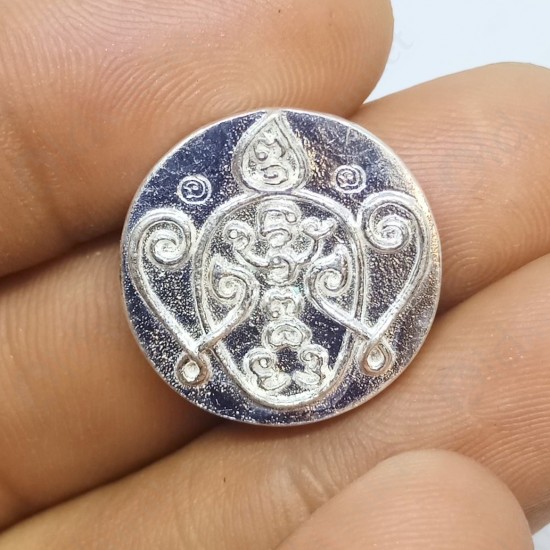 Thai Amulet 4ears5eyes Gambling Wealthy Medal Coin Silver RED Kb Subin 2561