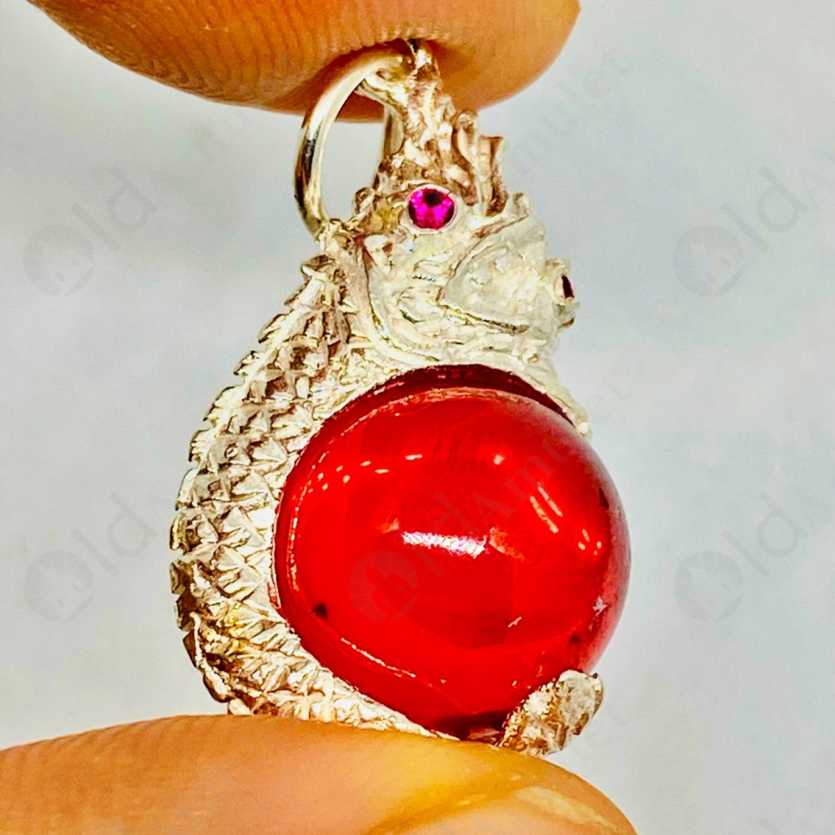 Red amulet clearance necklace