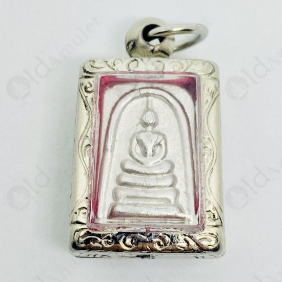 Thai Amulet Somdej Lek Lai Silver Mercury Wealthy Money Rich Small somporn