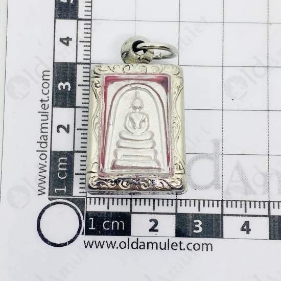 Thai Amulet Somdej Lek Lai Silver Mercury Wealthy Money Rich Small somporn