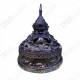5.9inch Statue Thai Amulet Ra-Hu Wealthy Lucky Bronze Black Lp Key BE.2548