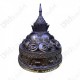5.9inch Statue Thai Amulet Ra-Hu Wealthy Lucky Bronze Black Lp Key BE.2548