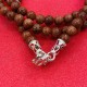 Brown Beads Necklace W-shape Hook For Thai Amulet Pendants Long-30cm