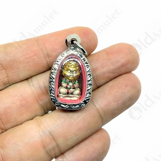 HaNuMan Monkey Wukong Lp Amnard Be.2564 SATIN + COLOR Thai Amulet Wealthy Rich