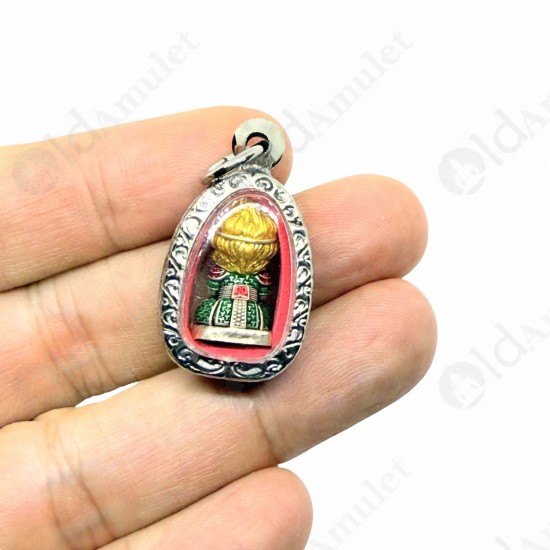 HaNuMan Monkey Wukong Lp Amnard Be.2564 SATIN + COLOR Thai Amulet Wealthy Rich