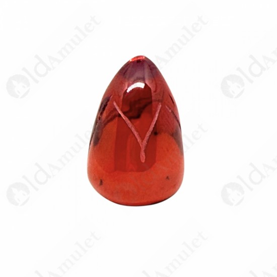 Red Lotus Naga-eye Thai Holy Real Amulet Gemstone 100% Authentic Size-M