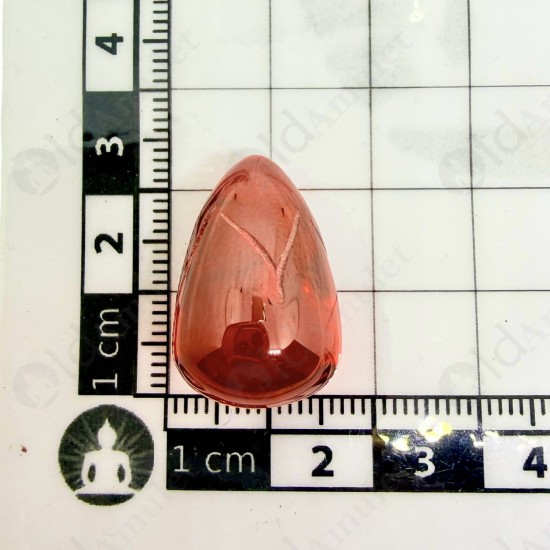 Red Lotus Naga-eye Thai Holy Real Amulet Gemstone 100% Authentic Size-M