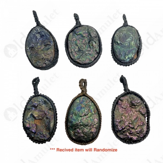 LekLai Rainbow 7Color Umkrum Natural Stone Thai Amulet Pendant Life Protection
